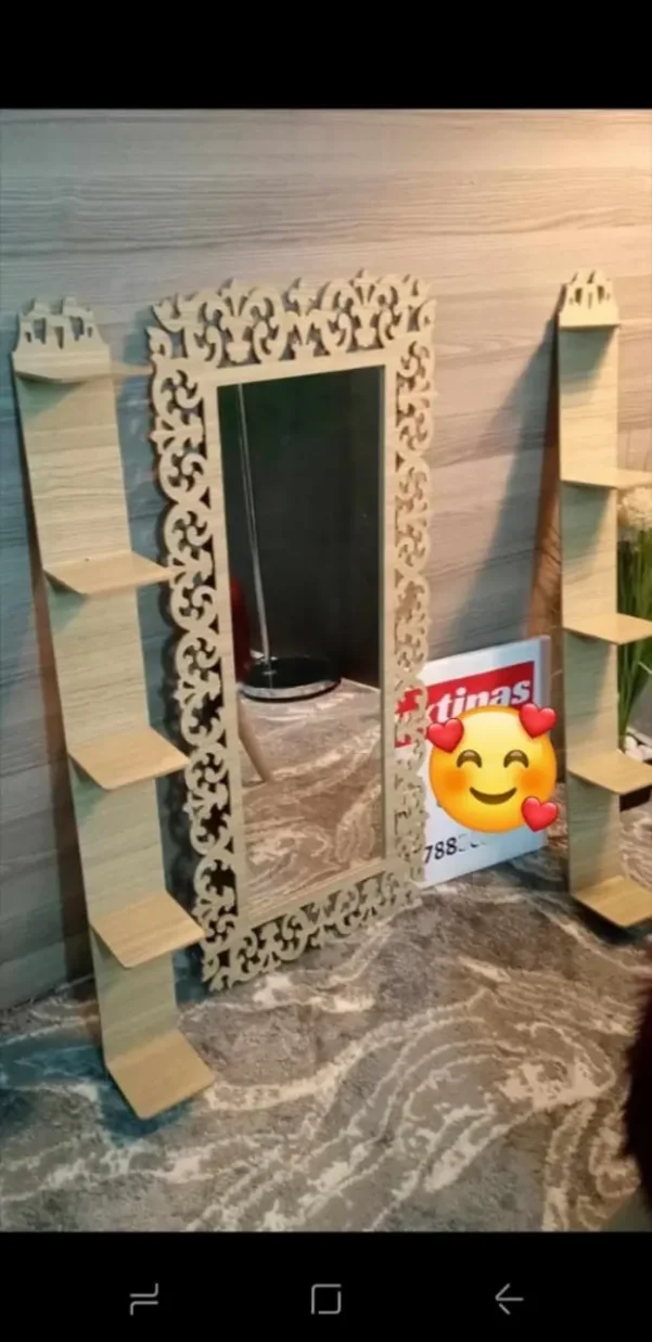 Miroir mural décoratif avec deux étagères – seulement 290 DH ! – Image 11