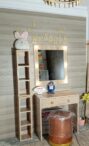 Coiffeuse Maquillage Professionnelle LED  | Lumière réglabl pour un maquillage parfait | Table Makeup avec Miroir Hollywood et Rangements.  Coiffeuse Hollywood LED Pas Cher – Image 8